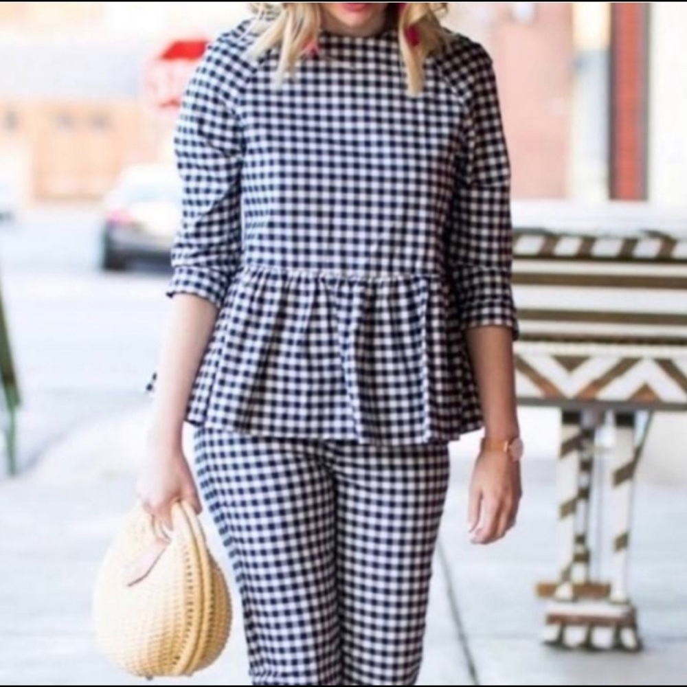 Victoria Beckham for Target Gingham Top sz Large